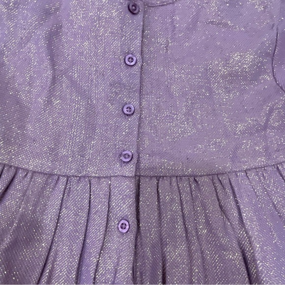NWT Peek Girl’s Size 8 Dress Purple Gold Shimmer
Short Sleeves Metallic Easter - Picture 8 of 9